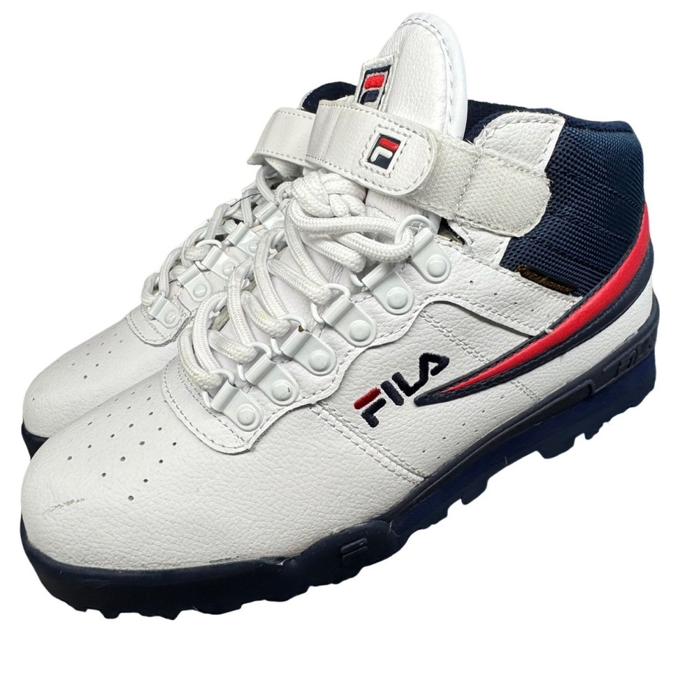Fila Women White Navy Red Waterproof Hiking Boots Size Unknown - Picture 2 of 7